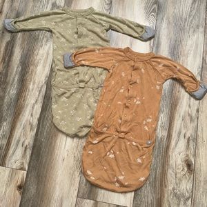 ORGANIC GOUMI baby sleep gowns. Organic clothing bundle. Bulk baby nightgowns
